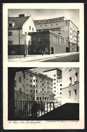 AK Wien, Wohnhausbauten der Gemeinde, Am Fuchsenfeld, Architektur