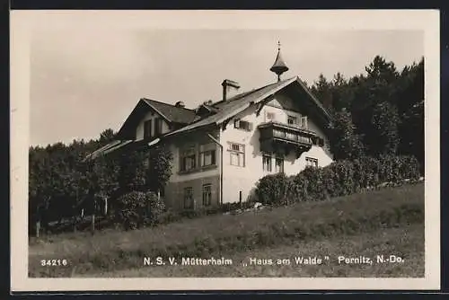 AK Pernitz /N.-Do., NSV Mütterheim Haus am Walde