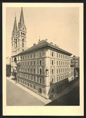 AK Wien, Canisiushaus mit Kirche