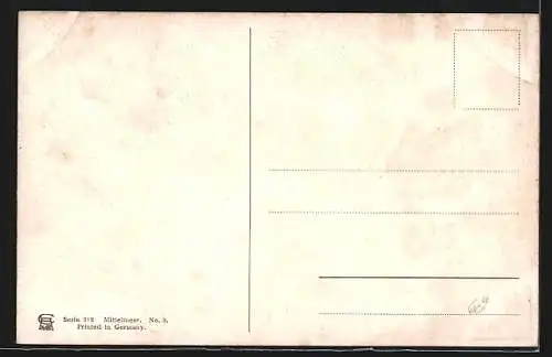 Künstler-AK Friedrich Perlberg: Stadtansicht mit Gebirgspanorama in Marokka