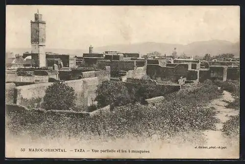 AK Taza, Vue partielle et les 4 mosquées
