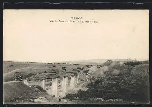 AK Taza, Vue du Poste de l`Oued Défaly