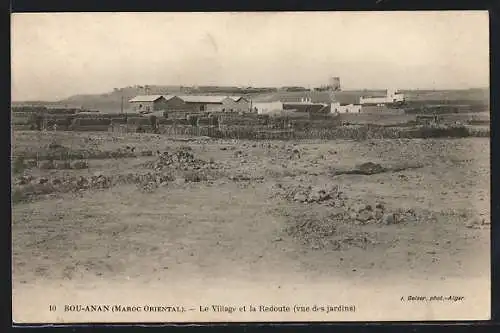 AK Bou-Anan, Le village et la Redoute, vue des jardins