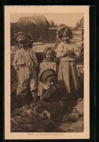 AK russische Kinder aus Wolhynien in Grgwiatka