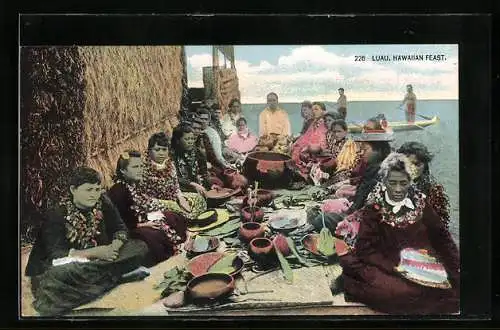 AK Luau, Hawaiian Feast, Einheimische bei einem Essen