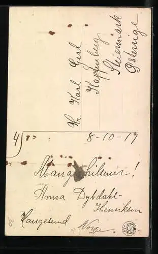 AK Norwegische Frau in Tracht