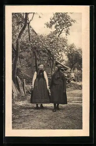 AK Steinmark / Spessart, Alte und neue Tracht