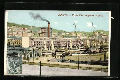 AK Genova, Ponte Fed. Guglielmo e Silos, Hafen
