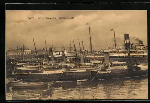 AK Napoli, Porto Mercantile, Immacolatella, Hafen