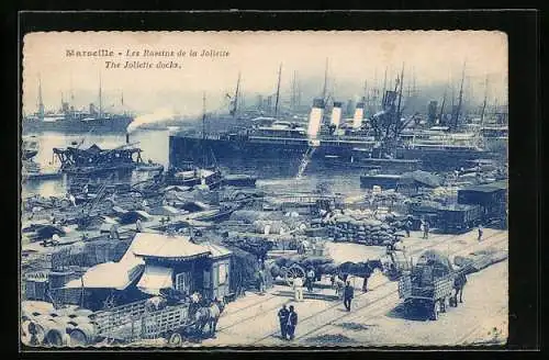 AK Marseille, Bassins de la Joilette, Hafen