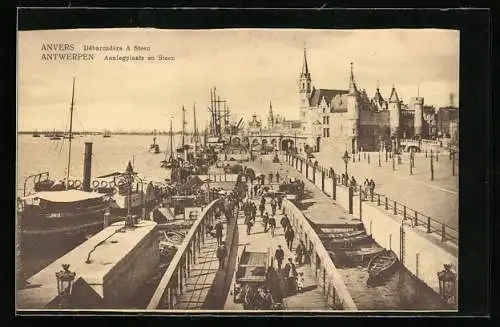 AK Antwerpen, Aanlegplaats en Steen, Hafen