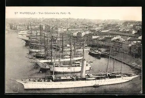 AK Marseille, Vue Générale du Port, Hafen