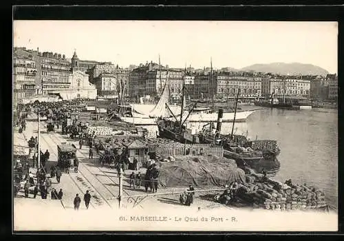 AK Marseille, Le Quai du Port, Hafen