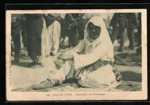 AK Balkan, Verkäuferin von Stickereien