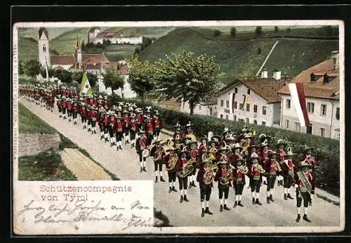 AK Schützenkompanie von Tirol mit Instumenten