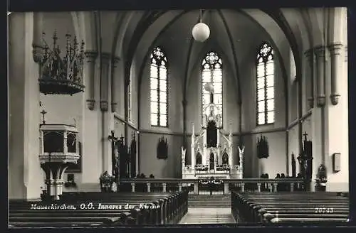 AK Mauerkirchen /O.-Ö., Inneres der Kirche