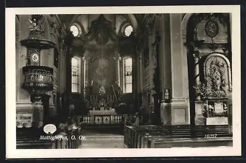 AK Mattighofen /O.-Oe., Kirche, Innenansicht