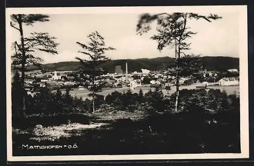 AK Mattighofen /O.-Ö., Teilansicht mit Bäumen