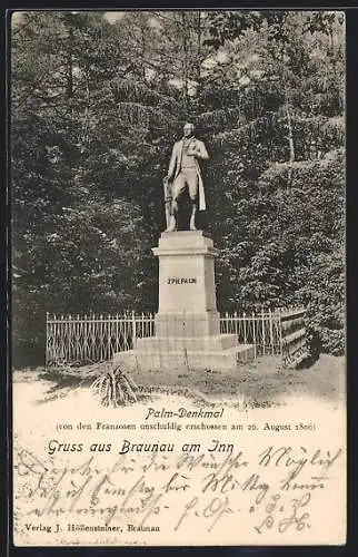 AK Braunau am Inn, Palm-Denkmal