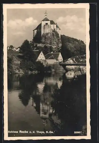 AK Raabs a. d. Thaya, Blick zum Schloss