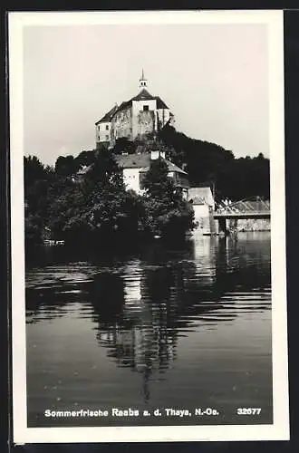 AK Raabs a. d. Thaya, Blick zum Schloss