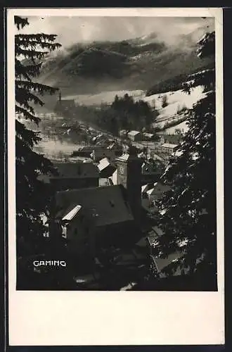 AK Gaming /N.-Oe., Teilansicht mit Kirche