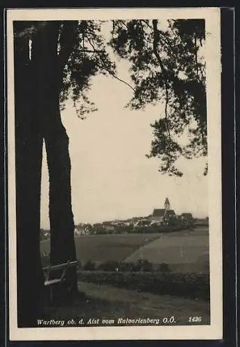 AK Wartberg ob d. Aist, Teilansicht mit Kirche vom Kalvarienberg aus gesehen