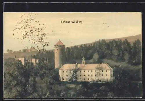 AK Kirchschlag bei Linz, Blick auf das Schloss Wildberg
