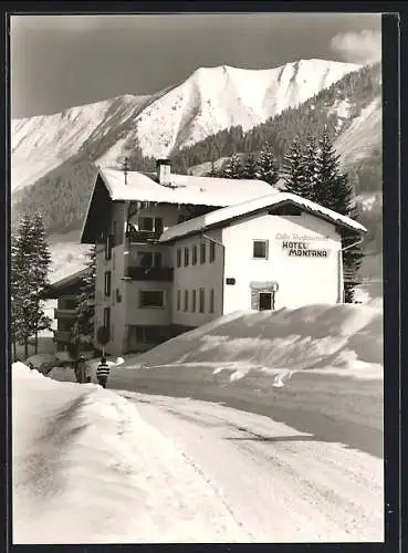 AK Hirschegg, Hotel Montana im Schnee