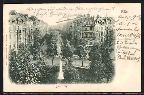 AK Köln-Neustadt, Blick über den Salierring