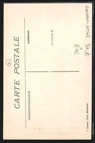 AK St-Cannat, Tremblement de Terre du 11 Juin 1909, Un Coin de Rue, Erdbeben