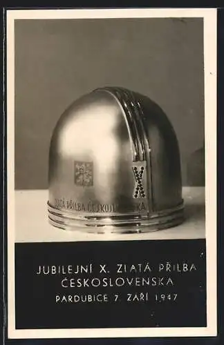 AK Pardubice, Jubilejni X. Zlata Prilba Ceskoslovenska, 7. Zari 1947
