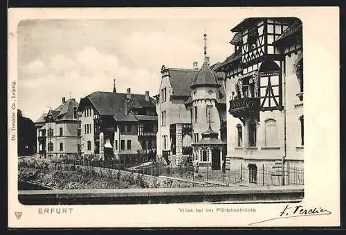 AK Erfurt, Villen bei der Pförtchenbrücke