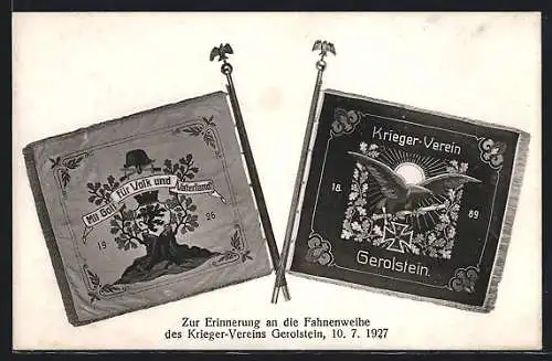 AK Gerolstein, Fahnenweihe des Krieger-Vereins 1927
