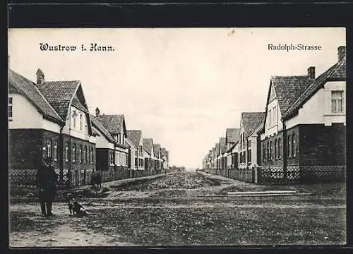 AK Wustrow i. Hann., Partie in der Rudolph-Strasse