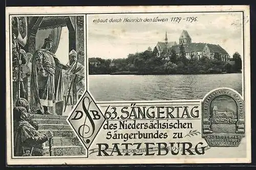 AK Ratzeburg, 63. Sängertag des Niedersächsischen Sängerbundes, Burg erbaut durch Heinrich den Löwen