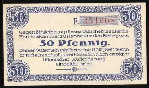 Notgeld Hannover 1919, 50 Pfennig, Ornamente