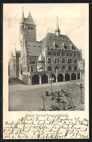 AK Aachen, Rathaus, Neues Verwaltungsgebäude