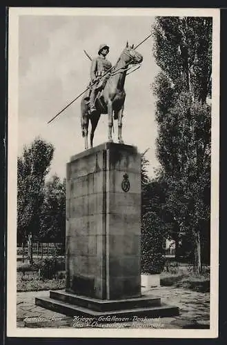 AK Zweibrücken, Krieger-Gefallenen-Denkmaldes V. Chevauleger-Regiments