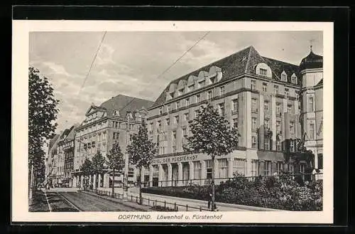 AK Dortmund, Hotel Fürstenhof und Löwenhof