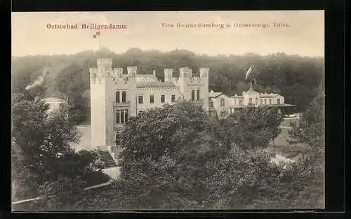 AK Heiligendamm / Ostsee, Villa Hohenzollernburg und Grossherzogl. Villen
