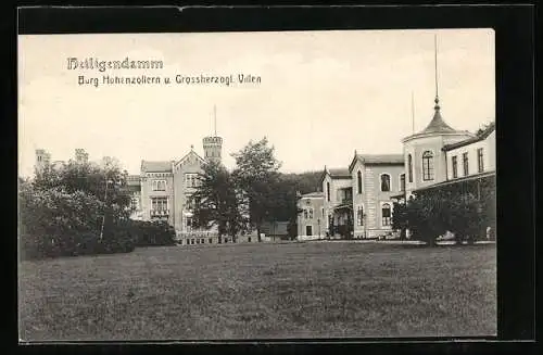 AK Heiligendamm, Burg Hohenzollern und Grossherzogl. Villen