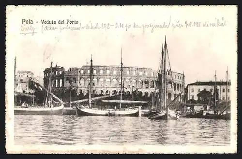 AK Pola, Veduta del Porto