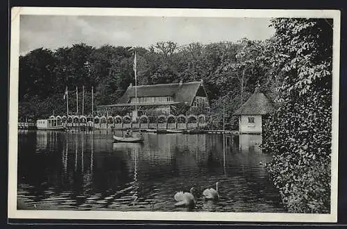 AK Neukloster /Niederelbe, Ottenstreuer`s Wald-See-Haus Klosterkrug