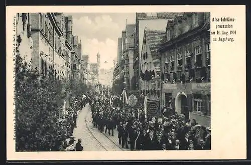 AK Augsburg, Afra-Jubiläumsprozession 1904