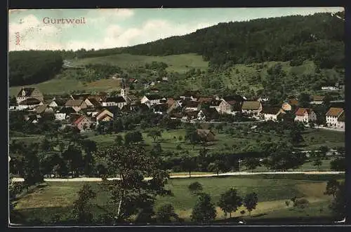 AK Gurtweil, Ortsansicht aus der Vogelschau