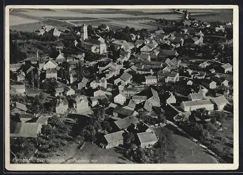 AK Bad Birnbach, Totalansicht vom Flugzeug aus