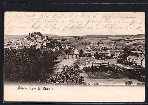 AK Arnsberg / Westf., Ort von der Ostseite