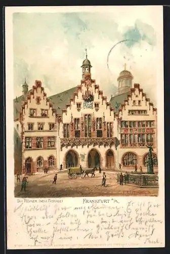 Lithographie Alt-Frankfurt, Der Römer