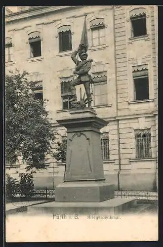 AK Fürth / B., Blick zum Kriegerdenkmal